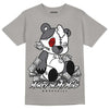 Jordan 4 Retro 'Wet Cement' DopeSkill Grey T-shirt MOMM Bear Graphic Streetwear