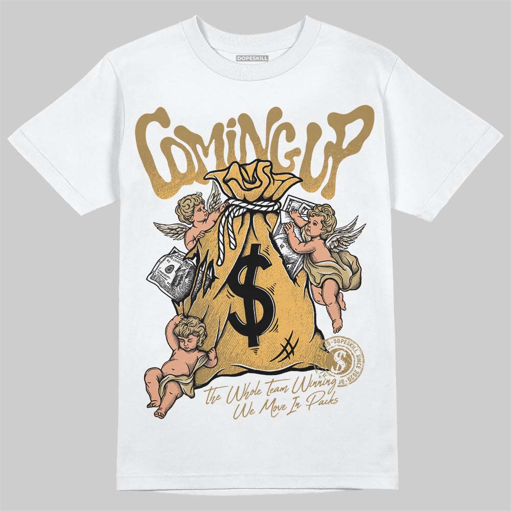 Jordan 6 “Pearl” DopeSkill T-Shirt Money Bag Coming Up Graphic Streetwear - WHite