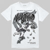 Jordan 12 Black Wolf Grey DopeSkill T-Shirt Nevermind Graphic Streetwear - WHite