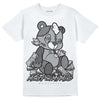 Jordan 4 Retro 'Wet Cement' DopeSkill T-Shirt MOMM Bear Graphic Streetwear - White