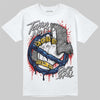 Jordan 4 Midnight Navy DopeSkill T-Shirt Takin No L's Graphic Streetwear - White