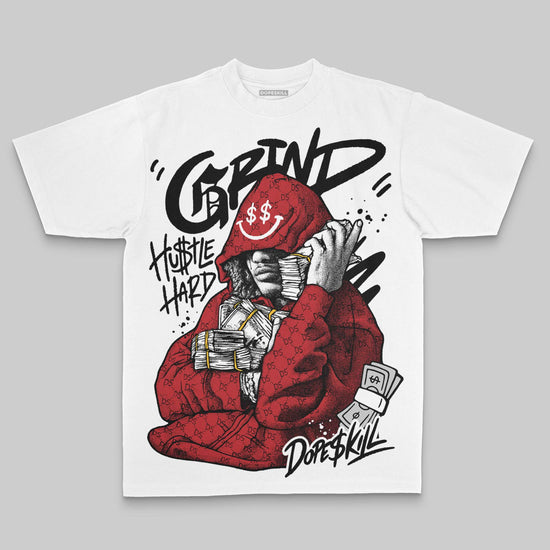 Black/White Oversize Print Grind Pray DopeSkill Graphic Premium T-shirt Streetwear - White