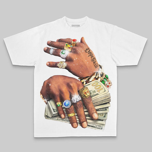 Prosperous Hands' Oversize Print DopeSkill T-shirt Streetwear - White