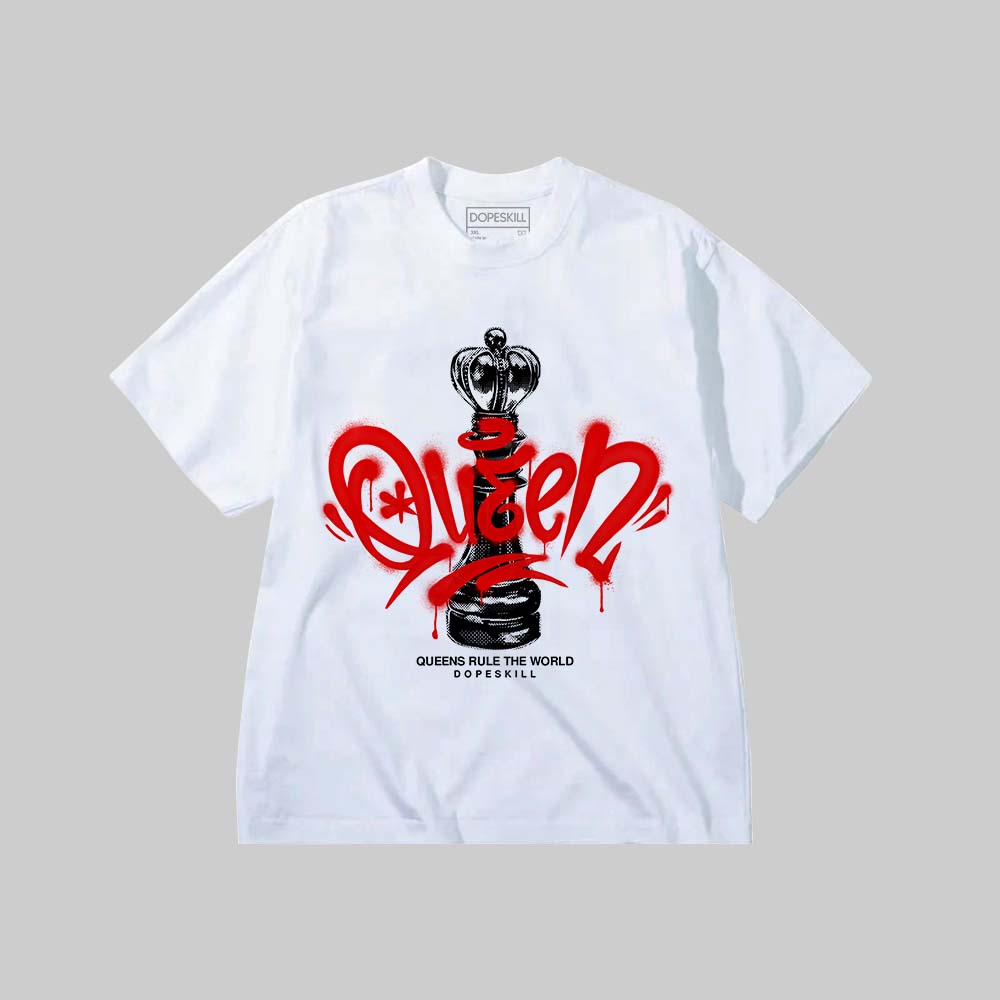 Queen Chess DopeSkill Premium T-shirt Streetwear - White 