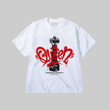 Queen Chess DopeSkill Premium T-shirt Streetwear - White 