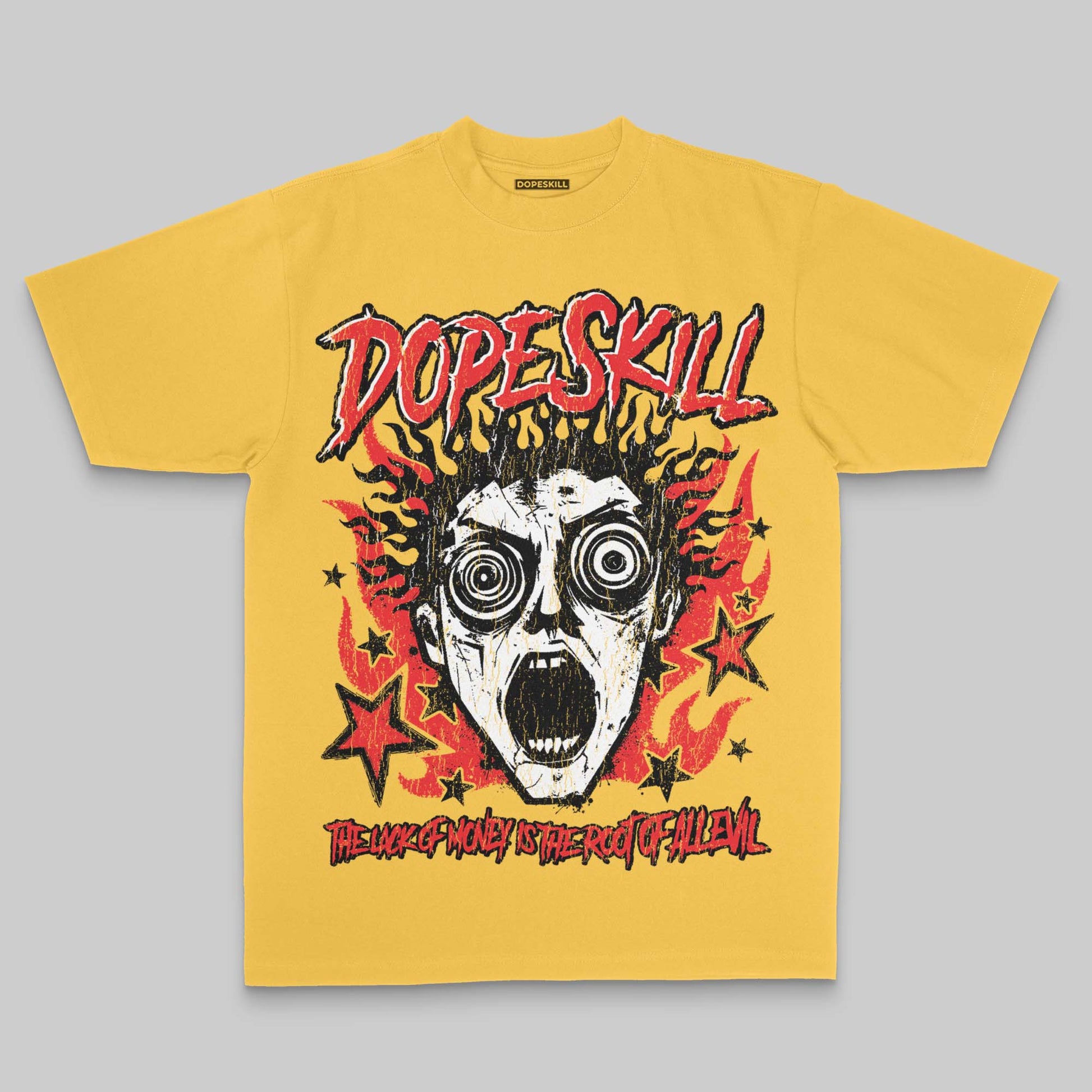Root of Evil DopeSkill Premium T-shirt Streetwear - Mustard