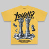 Yellow Sneakers Oversize Print 'Loyalty' DopeSkill Graphic T-shirt Streetwear - Mustard