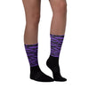 AJ 13 Court Purple Dopeskill Socks Abstract Tiger Graphic