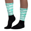 New Emerald 1s Sublimated Socks Abstract Tiger Graphic