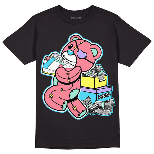Candy Easter Dunk Low DopeSkill T-Shirt Bear Steals Sneaker Graphic - Black
