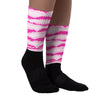 Triple Pink Dunk Low Sublimated Socks Abstract Tiger Graphic