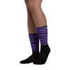 AJ 13 Court Purple Dopeskill Socks Abstract Tiger Graphic