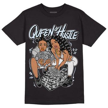 Black Metallic Chrome 6s DopeSkill T-Shirt Queen Of Hustle Graphic - Black