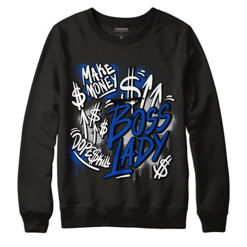 AJ 5 Racer Blue DopeSkill Sweatshirt Boss Lady Graphic