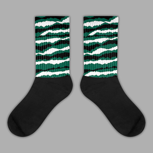 Lottery Pack Malachite Green Dunk Low Sublimated Socks Abstract Tiger Graphic