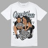 Black Metallic Chrome 6s DopeSkill T-Shirt Queen Of Hustle Graphic - White