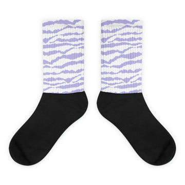 AJ 11 Low Pure Violet Dopeskill Socks Abstract Tiger Graphic