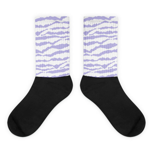 AJ 11 Low Pure Violet Dopeskill Socks Abstract Tiger Graphic