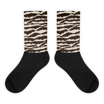 Abstract Tiger Sublimated Socks Match Jordan 1 Low OG “Reverse Mocha”