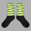 Abstract Tiger Sublimated Socks Match Dunk Low 'Chlorophyll'