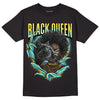 Jordan 5 Aqua DopeSkill T-Shirt New Black Queen Graphic Streetwear - Black