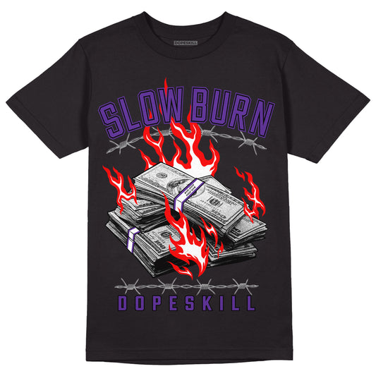 PURPLE Collection DopeSkill T-Shirt Slow Burn Graphic - Black