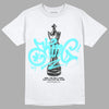 Jordan 5 Aqua DopeSkill T-Shirt King Chess Graphic Streetwear - White