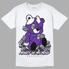 PURPLE Collection DopeSkill T-Shirt MOMM Bear Graphic - White 