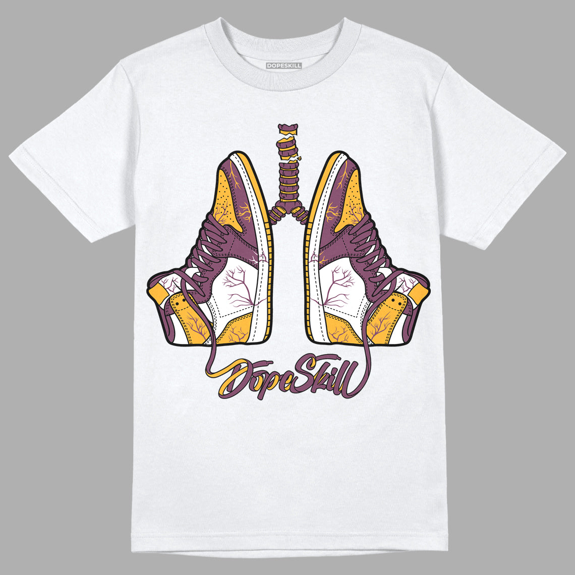 Brotherhood 1s High OG DopeSkill T-Shirt Breathe Graphic - White 