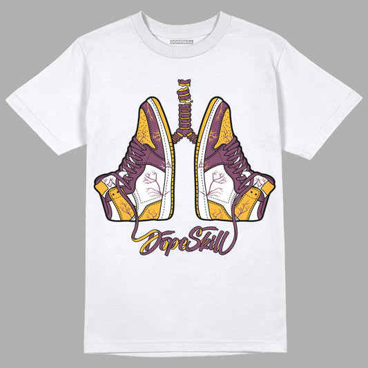 Brotherhood 1s High OG DopeSkill T-Shirt Breathe Graphic - White 