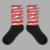 Gym Red 9s Sublimated Socks Abstract Tiger Graphic