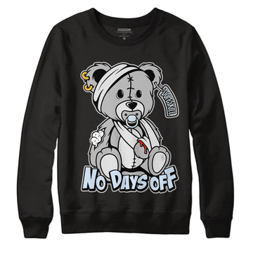 Black Metallic Chrome 6s DopeSkill Sweatshirt Hurt Bear Graphic - Black