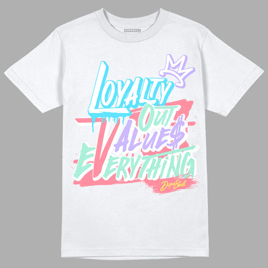 Candy Easter Dunk Low DopeSkill T-Shirt LOVE Graphic - White 