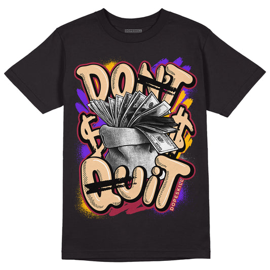 Afrobeats 7s SE DopeSkill T-Shirt Don't Quit Graphic - Black