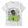 Jordan 5 Green Bean DopeSkill T-Shirt Money Is The Motive Graphic - White 