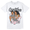 Jordan 5 Easter DopeSkill T-Shirt Queen Of Hustle Graphic - White