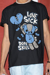 AJ 4 University Blue DopeSkill T-Shirt Love Sick Graphic