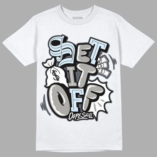Cool Grey 11s DopeSkill T-Shirt Set It Off Graphic, hiphop tees, grey graphic tees, sneakers match shirt - White