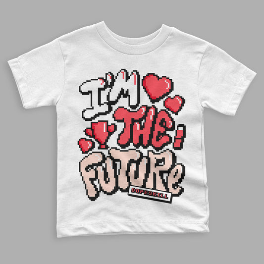 Atmosphere 6s Low DopeSkill Toddler Kids T-shirt I'm The Future Graphic - White 
