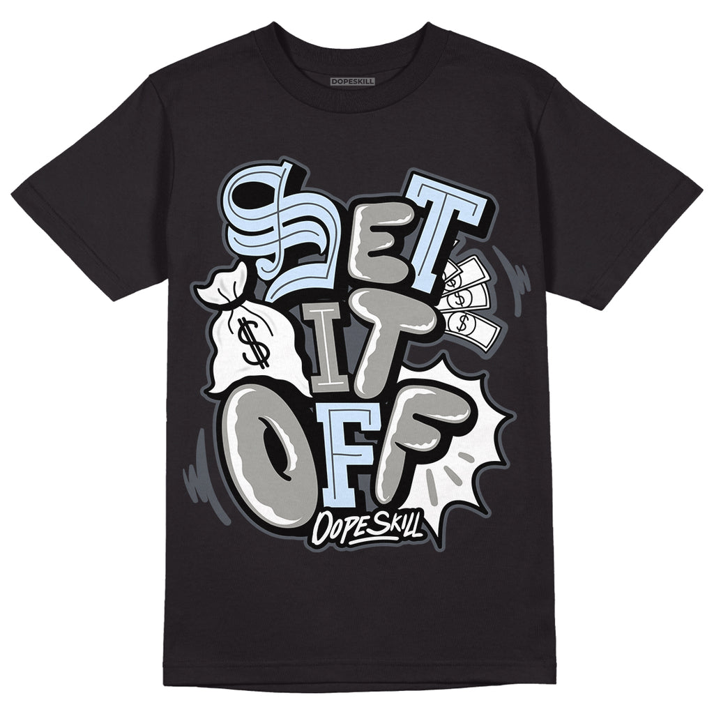 Cool Grey 11s DopeSkill T-Shirt Set It Off Graphic, hiphop tees, grey graphic tees, sneakers match shirt - Black
