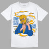 Dunk Blue Jay and University Gold DopeSkill T-Shirt Money Is The Motive Graphic Streetwear - White