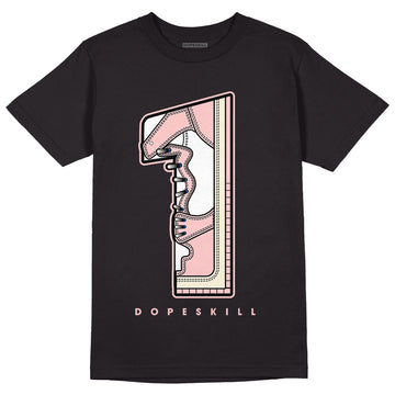 Jordan 1 High OG WMNS Washed Pink DopeSkill T-Shirt No.1 Graphic Streetwear - Black