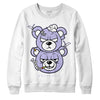 AJ 11 Low Pure Violet DopeSkill Sweatshirt New Double Bear Graphic