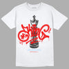 Jordan 11 Retro Cherry DopeSkill T-Shirt King Chess Graphic Streetwear - White