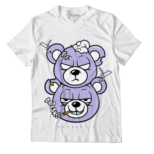 AJ 11 Low Pure Violet DopeSkill T-Shirt New Double Bear Graphic