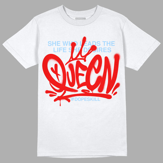 Cherry 11s DopeSkill T-Shirt Queen Graphic - White