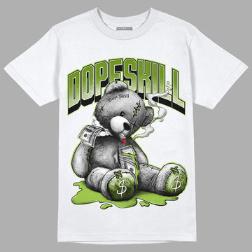 Dunk Low 'Chlorophyll' DopeSkill T-Shirt Sick Bear Graphic - White 