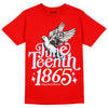 Jordan 11 Retro Cherry DopeSkill Varsity Red T-Shirt Juneteenth 1865 Graphic Streetwear