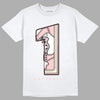 Jordan 1 High OG WMNS Washed Pink DopeSkill T-Shirt No.1 Graphic Streetwear - White