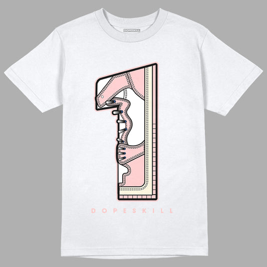 Jordan 1 High OG WMNS Washed Pink DopeSkill T-Shirt No.1 Graphic Streetwear - White